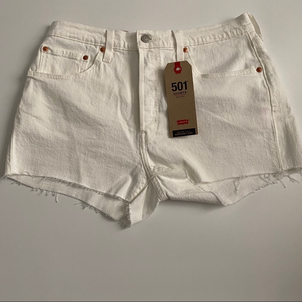 Levi's Size 31 Women's 501 High Rise Shorts - In The Clouds
